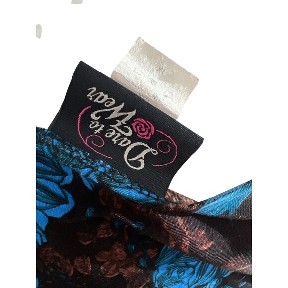 Vtg Women’s Babydoll Top Whimsigoth Dark Romantic Fairy Grunge Coquette Sz 1x - Picture 3 of 5